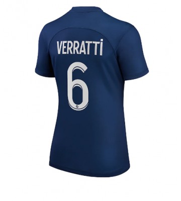 Paris Saint-Germain Marco Verratti #6 Hjemmedrakt Kvinner 2022-23 Kortermet